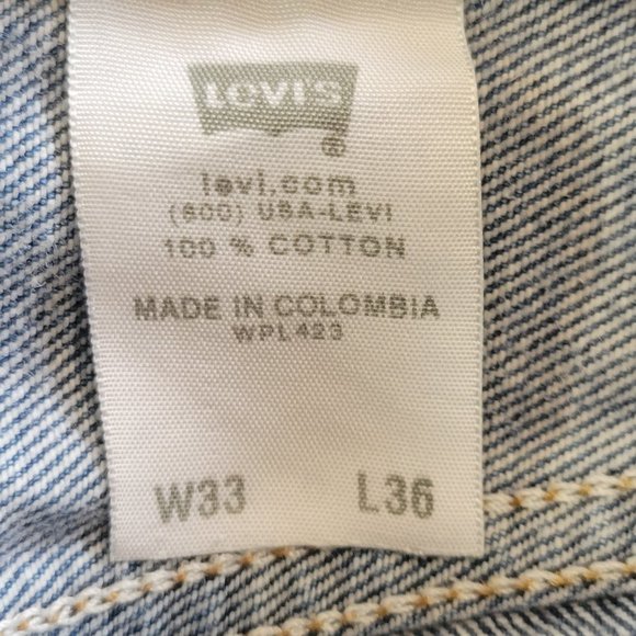 Levis 501 Button Fly Jeans W33 L36 (31x41x31x11) - Picture 3 of 7